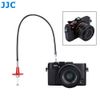 JJC 40CM Red Mechanical Locking Camera Shutter Release Cable with Red Convex Surface Soft Release Button Kit