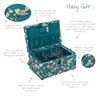 Hobby Gift Medium Sewing Craft Hobby Storage Box, Rectangle, Appliqué, Bird Aviary