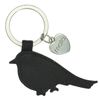 Mala Leather Robin Collection Leather Keyring 907_97 Black