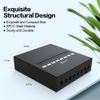 Enmane 8 Port Blank Keystone Patch Panel Shielded Compatible with LC/SC/ST/FC/USB/HDMI Keystone Jack for Desk Mount Home Ethernet Termination Box