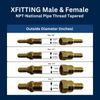10 PCS 3/4" PEX X 3/4" FEMALE THREADED ADAPTER BRASS CRIMP FITTING (LEAD FREE )