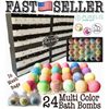 Bath Bombs Gift Set Of 24 Luxury Aromatherapy Bath Bombs Individually Wrapped