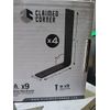 Versatile 8" X 6"  Wall-Mount Shelf Brackets Heavy-Duty Iron, 250 lbs Capacity