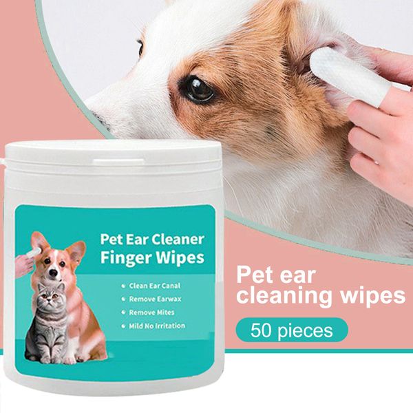 Dog Teeth Cleaner Finger Wipes 212X/Set Pet Cleaning Gloves Wipes Pet effectual