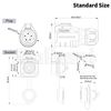 5 Pin Female Quick Connect Waterproof Power Connector
