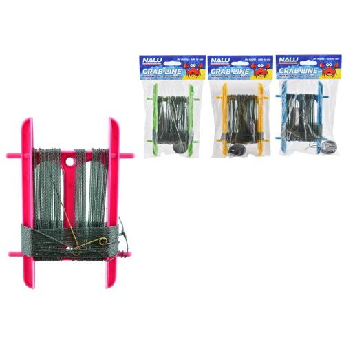 Nalu | KandyToys 11m Crab Fishing Line Beach Toy with Bait Bags | 4 Colours | Outdoor Toys