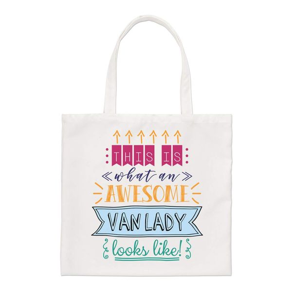 This Is What An Awesome Van Lady Looks Like Regular Tote Bag