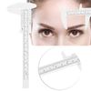 Vernier Caliper Waterproof Plastic Eyebrow Permanent Makeup Ruler Students Experimental Measurement Tools For Permanent Makeup Tattoo Eyebrow Line Lip