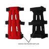 SAS 8" Armguard Archery Bow Range with 3-Strap Buckles (Black)