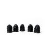 Bertech Static Dissipative Latex Conductive Finger Cots, Powder-Free, Large, Black (Pack of 720)