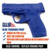 Blue Training Prop for S&W SHIELD w/Extended Grip Mag - Solid Resin - Not a Gun