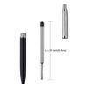 ChaoQ,Black Ink Refills (6pcs), Replaceable Ballpoint Pen Refills, 1mm Medium Tip - Black