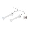 Bone Bones Earrings Miniblings Dog Stone Age Bones White