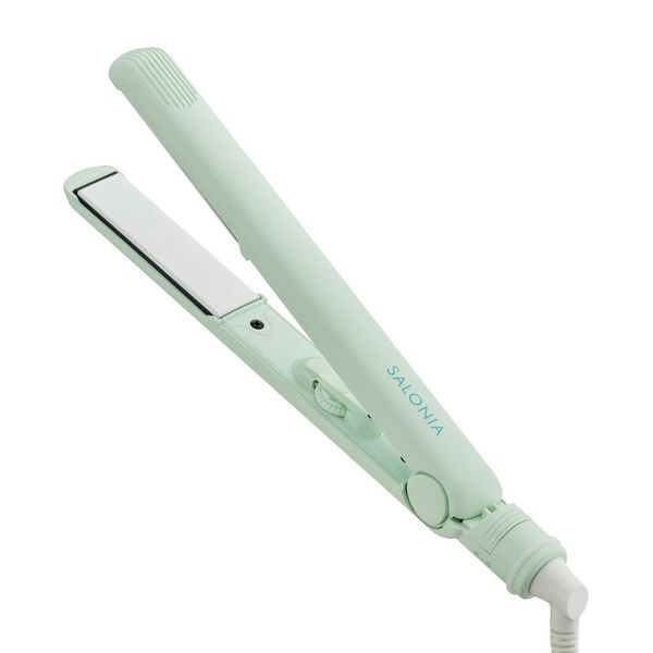 SALONIA Salonia Hair Straightening Iron, Playful Green, 0.9 inches (24 mm)