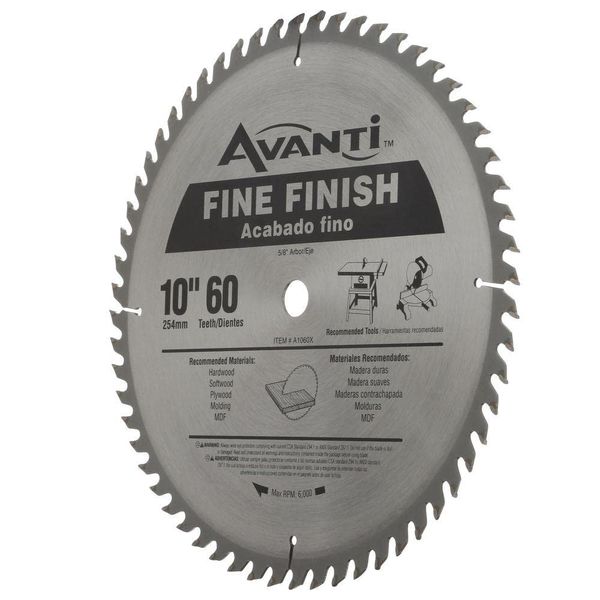 Freud-Diablo Avanti 10 in. x 60 Tooth Fine-Finish Circular Saw Blade