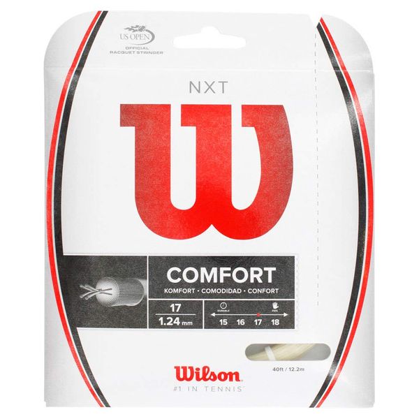 Wilson NXT Multifilament 17 Gauge Tennis Racket String in Natural Color