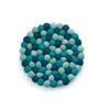 Cilio Lana Azzurro Round Coaster