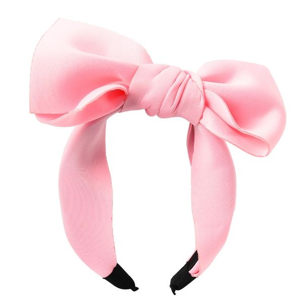 MXXGMYJ Bow Headband Headbands Big Bow Headband Hairbands for Women Girls Pink Bow Headbands/Headwraps/Hairband/Headwears for Halloween Birthday Party Cosplay Costume Accessories Gifts Pink 1Pcs