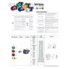 A20P-2EQ4S, 22mm LED Pilot lamp, Dome Type, 24V AC/DC, Blue Lens