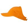 Ladies Washed Cotton Ponytail Cap - Orange OSFM