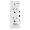 Leviton E5325-MW Decora Edge 15 Amp Tamper-Resistant Duplex Wall Outlet, 10-Pack - White