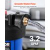 VEVOR RV Water Filter System with Replaceable Cartridge for Clean Water RV Boat