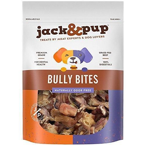 Jack&Pup Premium Grade Odor Free Bully Bites Dog Treats, 2 Lb. Value Pack � All
