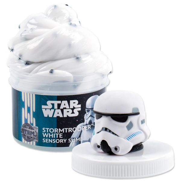 STAR WARS Stormtrooper White Slime, 8oz Star Wars Slime, Pre-Made Slime, Party Favors for Kids, Perfect for Goodie Bags, Desk Toys, Star Wars Merch, Star Wars Toys, Great Gifts for Adults & Kids