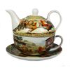 Cockerel and Hen Fine China Tea For One Set