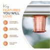 Marrgon Copper Rain Gutter Diverter – 2 Inch Durable Rain Chain Adapter & Hanger