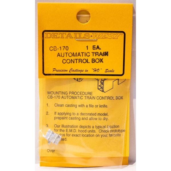 Details West HO #170 Automatic Train Control Box -- Control Box for Hood Units
