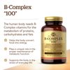 Solgar B-Complex "100" 50 Vegetable Capsules, Energy Metabolism