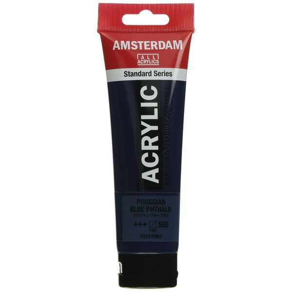 Talens Japan T1709-566 474349 Talence Acrylic Paint, Amsterdam Acrylic Color, Prussian Blue, 4.2 fl oz (120 ml)