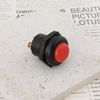 VGOL 2Pcs Car Push Button Switch 12V 25A Horn Switch Momentary Press Button Switch Replacement Part 22mm Mounting Hole Starter Switch, Red