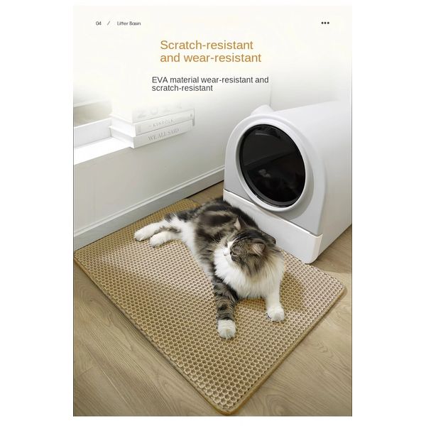 Large Size Cat Litter Mat Double Layer Waterproof Pet Litter Mat Non-slip