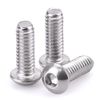 1/4-20 X 3/4" Button Head Socket Cap Bolts Screws, 304 Stainless Steel