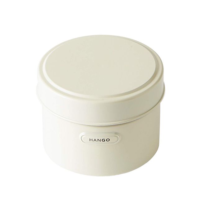 Takenaka T-96437 HANGO LUNCH Round, Microwave-safe, Ivory, Upper Level, 9.5 fl oz (280 ml), Lower Level, 11.2 fl oz (320 ml)