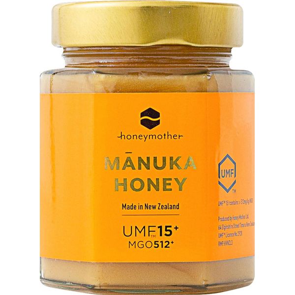 Manuka Honey MGO512 or higher (UMF15+), 8.8 oz (250 g), Genuine Product, UMF Association Certified, Pesticide Residual Inspection Passed, New Zealand Pesticide Free, Honey Mother (1 Piece)