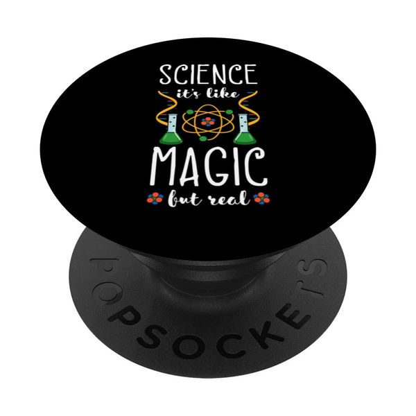 Science Teacher Atom Molecules Magic School Educator PopSockets Swappable PopGrip