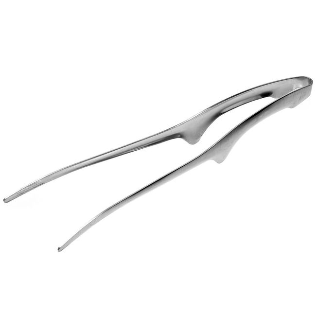 GoodsLand GD-STTON-M Stainless Steel Tongs, Small, Compact, Mini, Camping, BBQ, Barbecue, Bonfire, Charcoal, Firewood, Scissors, Fire Scissors