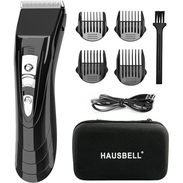 Cordless Rechargeable Hair Clippers Kit,Adjustable 4-Position Blade,4 Guide Comb