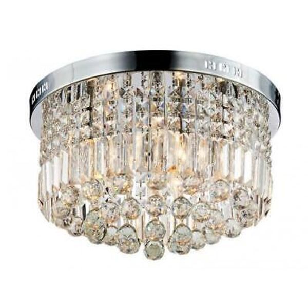 TOP1 Round Crystal Chandelier Luxury  Hanging Curtain Beads Crystal Lamp