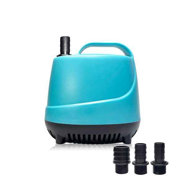 Tencen Submersible Pump, Small Circulation Pump, Power Cord 3.9 ft (45 m), Drain Amount, 3,000 L/H, Maximum Lifting Height 9.8 ft (3 m), Electric, Silent, For Saltwater Use, Drainage Pump, Water Tank,