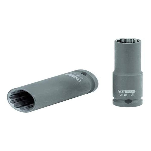 KS TOOLS 515.0953 1/2" Bi hex impact socket, long, 20mm