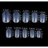 600 Pieces Short Oval False Nail Tips NATURAL Full Cover Acrylic Press On False Nails Tips - Professional Salon & Home Use