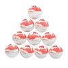 Red Clover & Aloe Luxury Bath Bombs -Set of 10 - Extra Large - 4.5oz