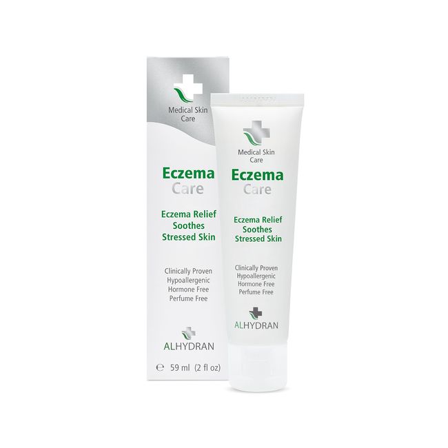 ALHYDRAN Eczema Care Cream with Pure Aloe Vera Gel | Prevents Eczema Flare-ups | Hypoallergenic & Clinically Proven | 59ml