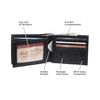 Levi's Men's Extra Capacity Slimfold Wallet, Charcoal Black, One Size