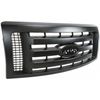 Grille For 2009-2012 Ford F-150 XL Model Textured Dark Gray Shell and Insert