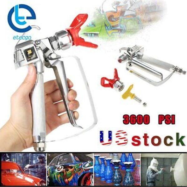 3600PSI Airless Paint Spray Gun with 517 Tip&Tip Guard Sprayers Fast shipping